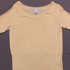 Yellow Off-shoulder top